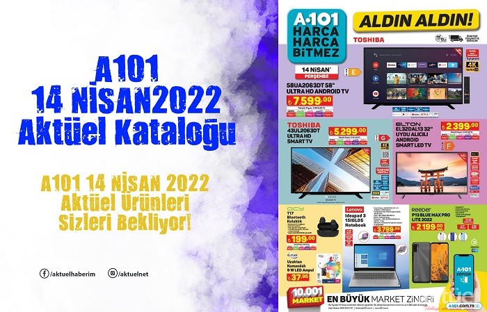 A101 14 Nisan 2022 Kataloğu Fırsat İndirimli Ürünlerle Geliyor