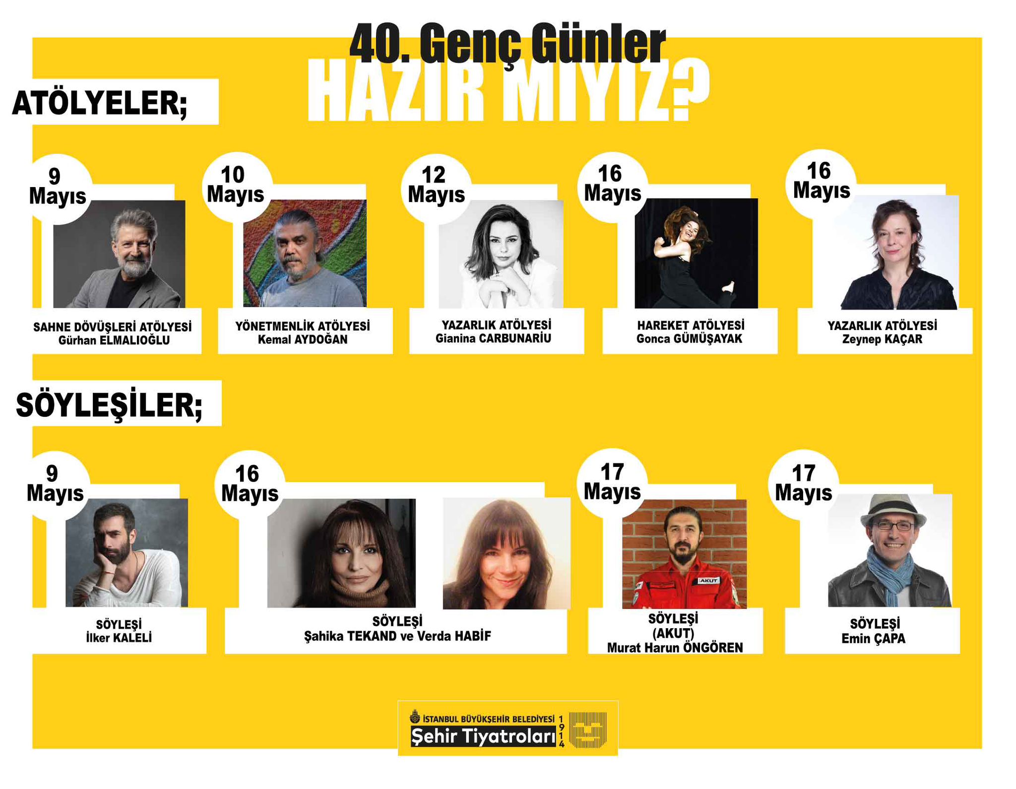 İBB Şehir Tiyatroları’nın geleneksel olarak düzenlediği 40. Genç Günler başlıyor