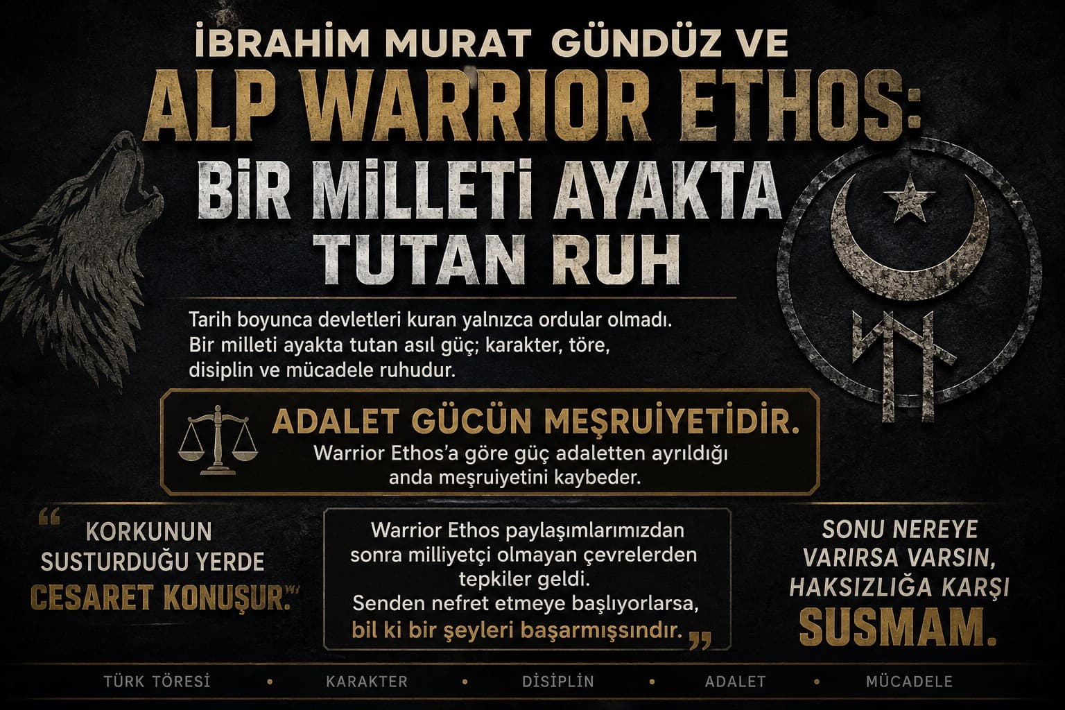 “KORKUNUN SUSTURDUĞU YERDE CESARET KONUŞUR”: İBRAHİM MURAT GÜNDÜZ’DEN “SONU NEREYE VARIRSA VARSIN, HAKSIZLIĞA KARŞI SUSMAM” MESAJI